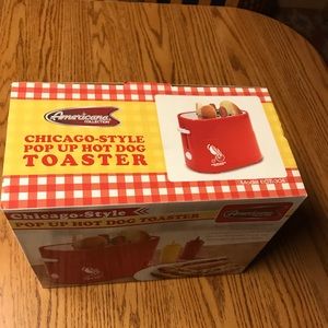 Chicago style pop up hotdog toaster